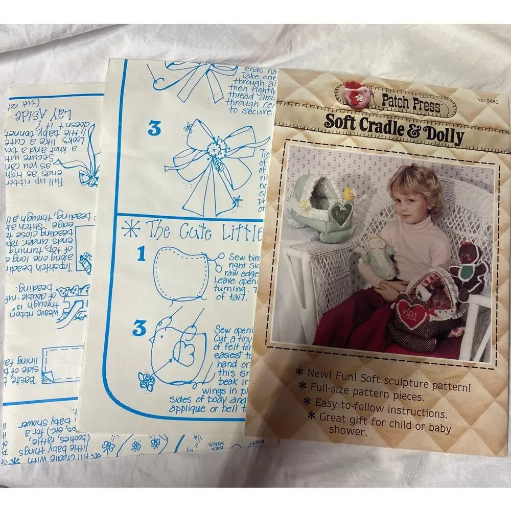 348C Soft Cradle & Dolly Sewing Pattern